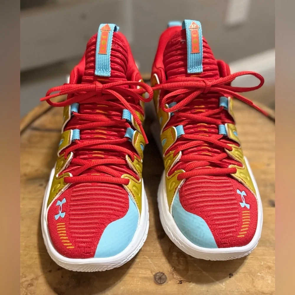 Under Armour Women's Flow Breakthru 4 ASG Basketball Shoes red/ white Size 9 NWB - Picture 6 of 9